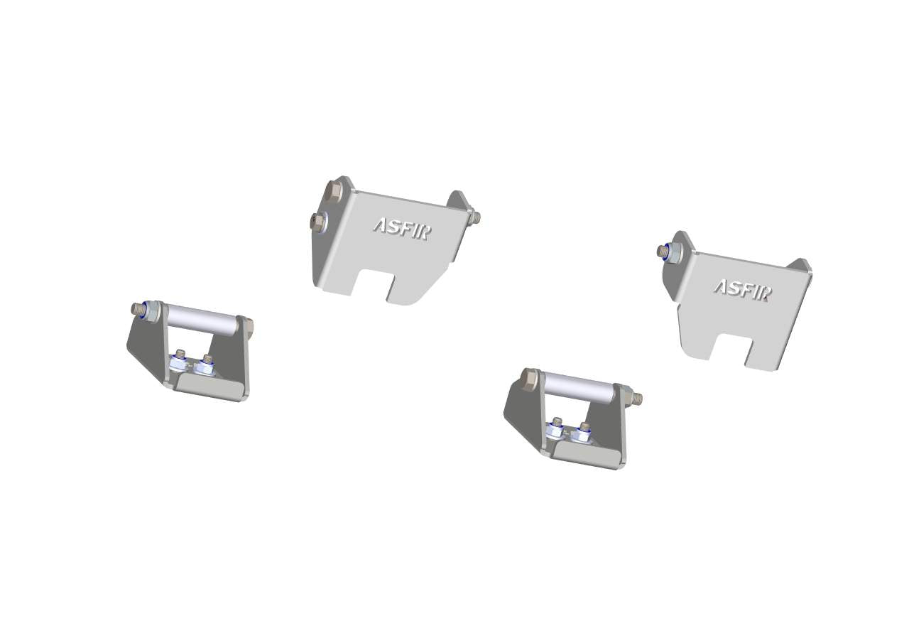 Toyota Land Cruiser Prado 250 Radius Arms Steel Bash Plates (4 Pcs)